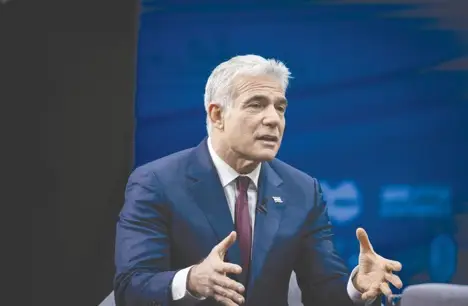 Yair Lapid’s Peace Proposal